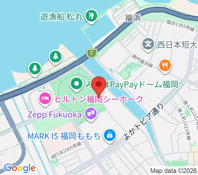 よしもと福岡 大和証券劇場の地図