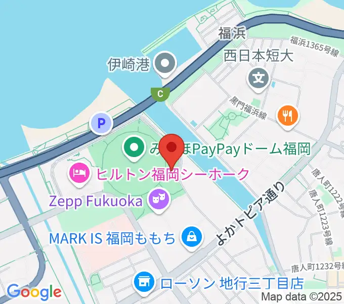17LIVE HKT48劇場の地図