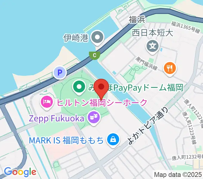 17LIVE HKT48劇場の地図