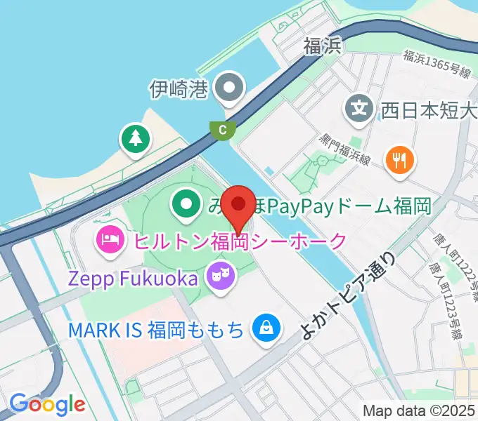 17LIVE HKT48劇場の地図