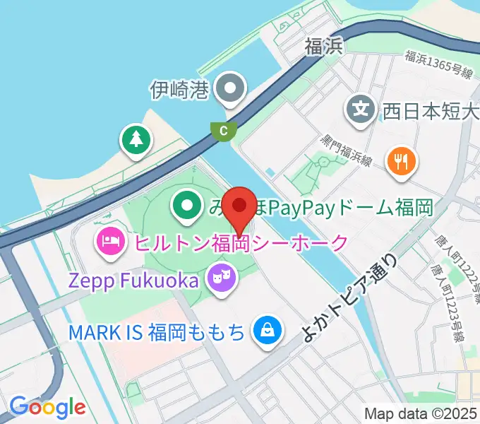 17LIVE HKT48劇場の地図