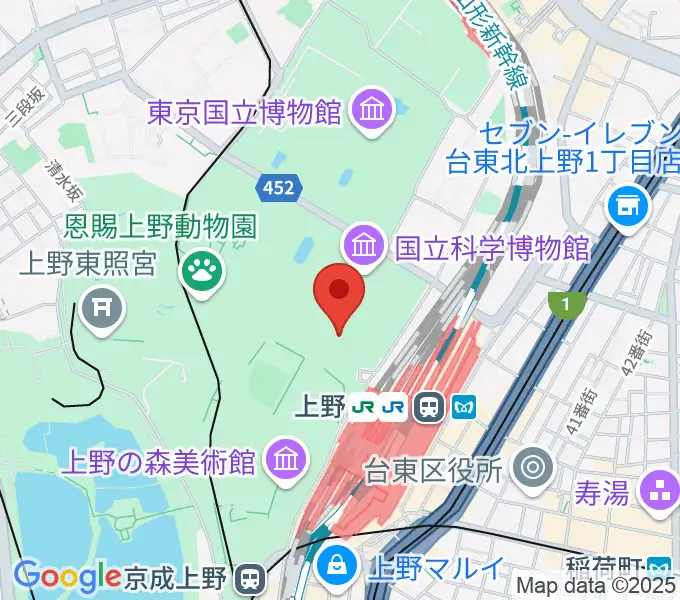 国立西洋美術館の地図