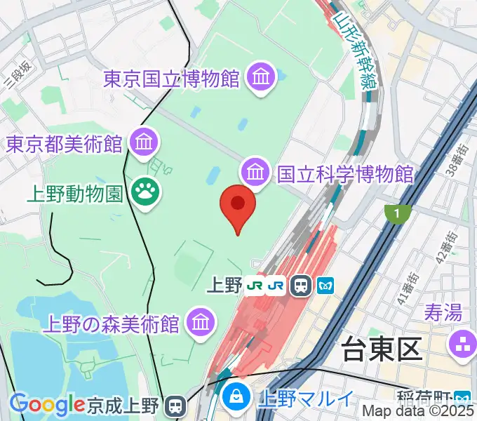 国立西洋美術館の地図