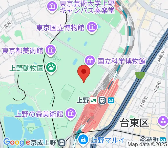 国立西洋美術館の地図