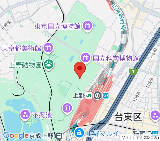 国立西洋美術館の地図