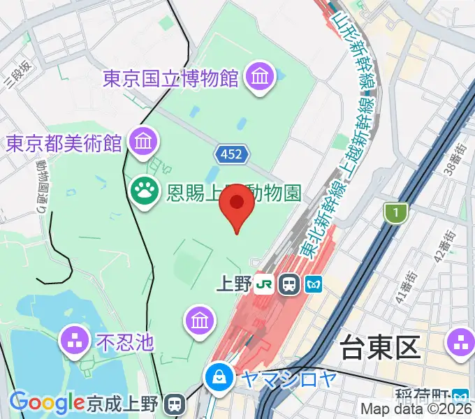 国立西洋美術館の地図