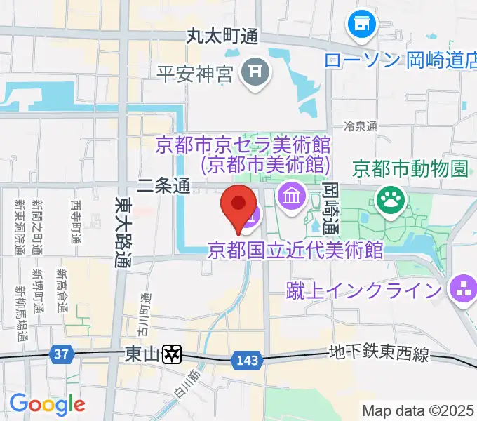 京都国立近代美術館の地図