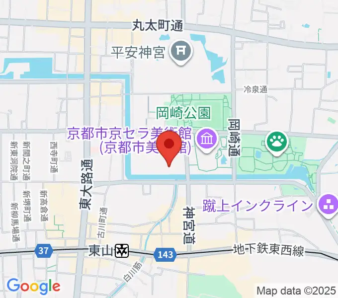 京都国立近代美術館の地図