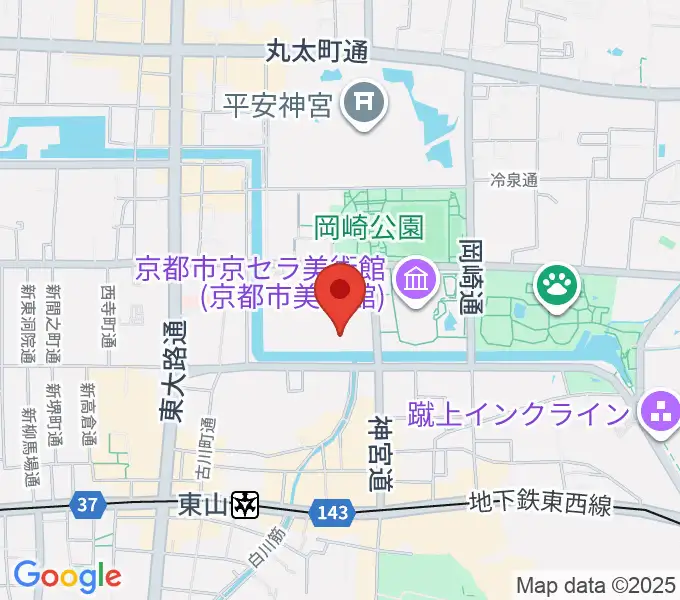 京都国立近代美術館の地図