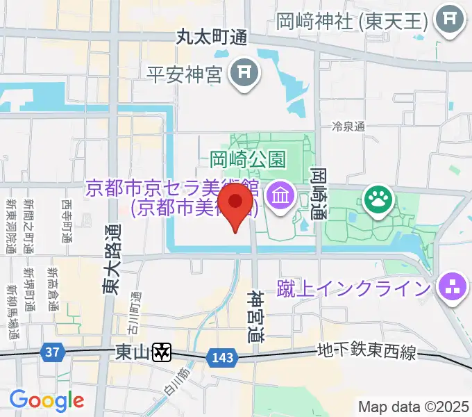 京都国立近代美術館の地図
