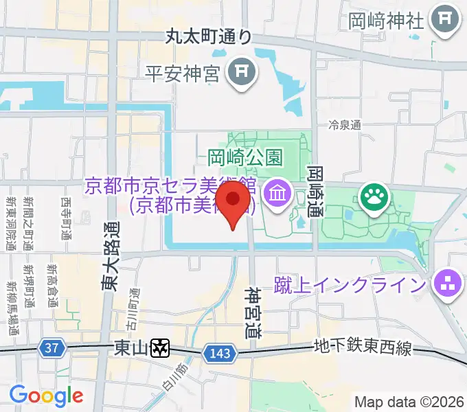 京都国立近代美術館の地図