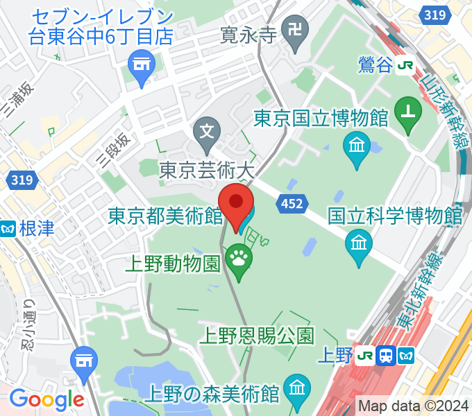 東京都美術館の場所