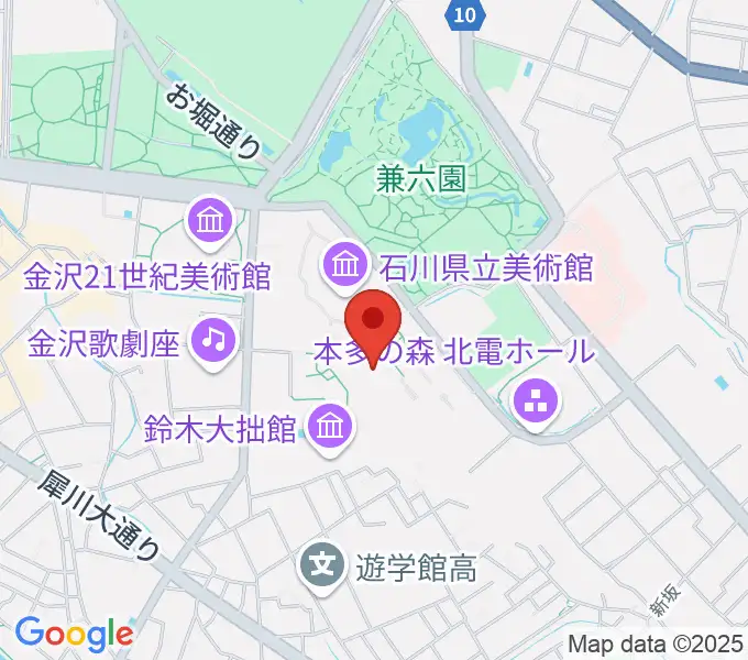 国立工芸館の地図