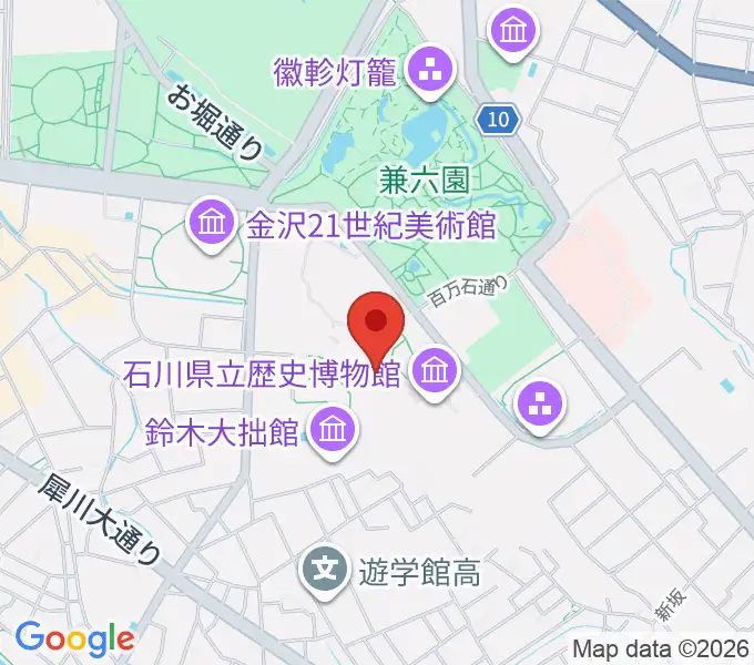国立工芸館の地図
