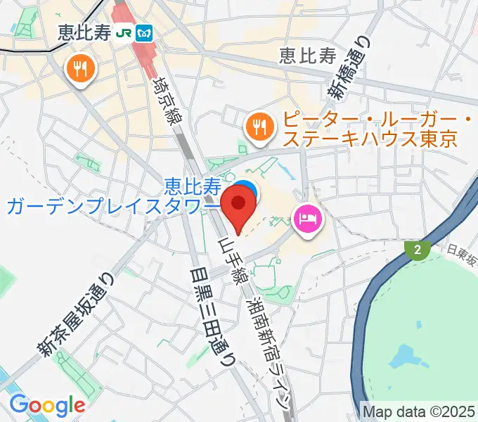 東京都写真美術館の地図