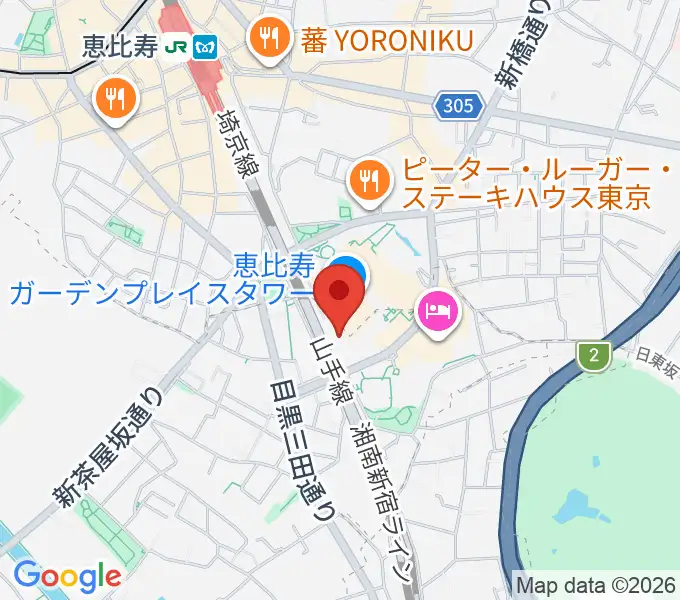 東京都写真美術館の地図