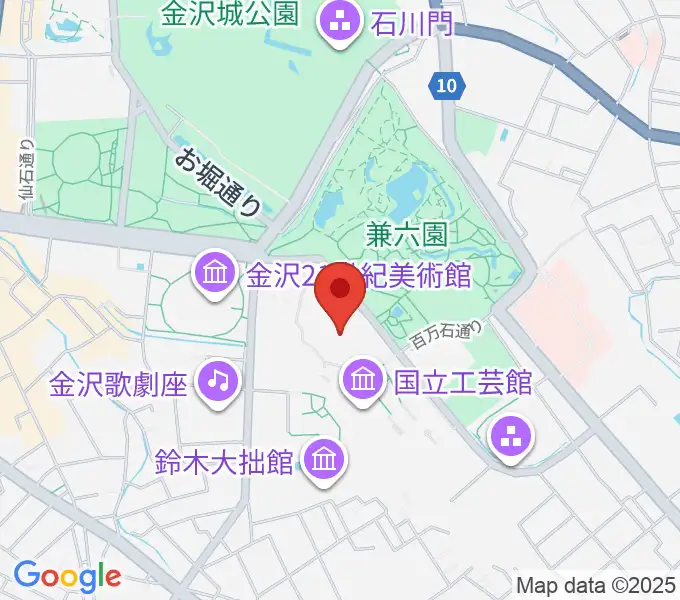 石川県立美術館の地図