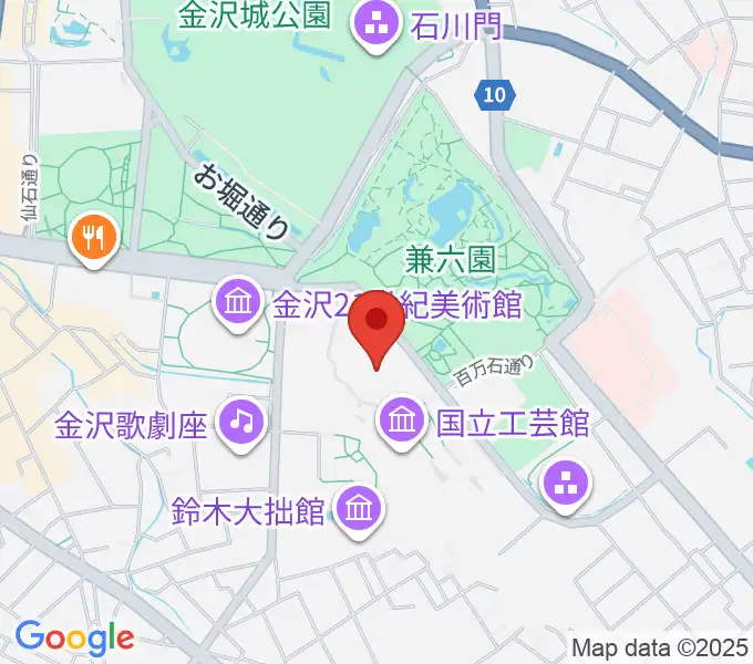 石川県立美術館の地図