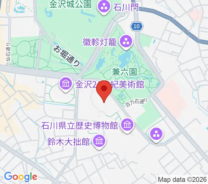 石川県立美術館の地図