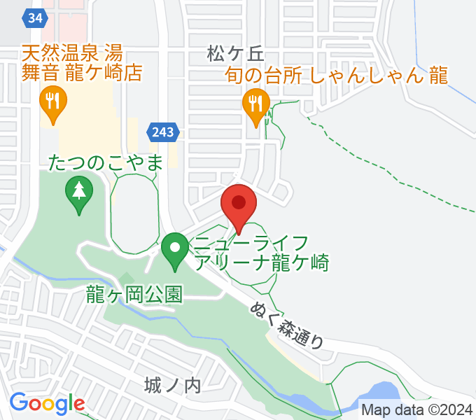 TOKIWAスタジアム龍ケ崎（たつのこスタジアム）の場所