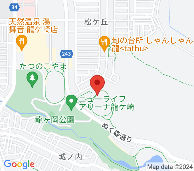 TOKIWAスタジアム龍ケ崎（たつのこスタジアム）の場所