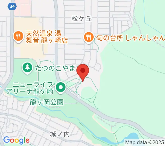 TOKIWAスタジアム龍ケ崎の地図
