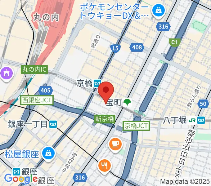 国立映画アーカイブの地図