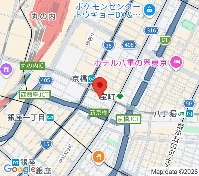 国立映画アーカイブの地図