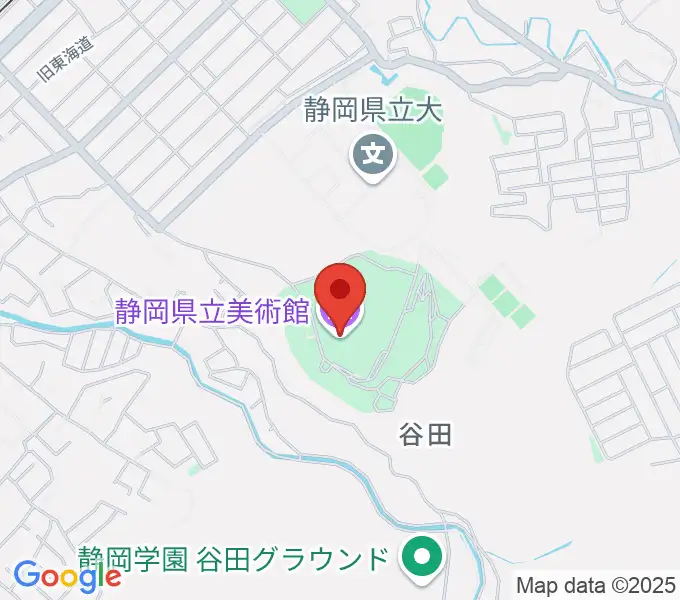 静岡県立美術館の地図