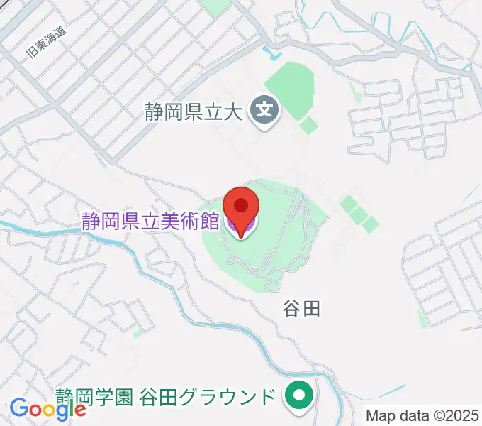 静岡県立美術館の地図