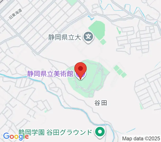 静岡県立美術館の地図