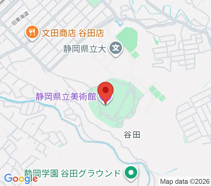 静岡県立美術館の地図