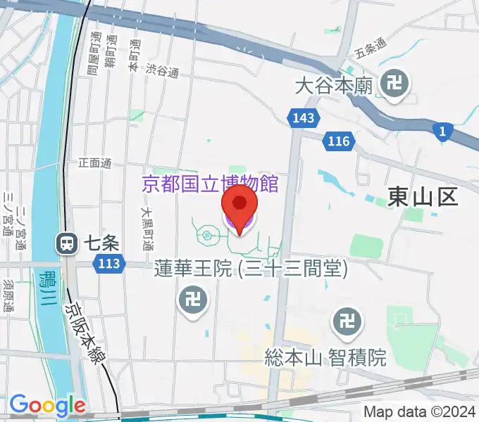 京都国立博物館の地図