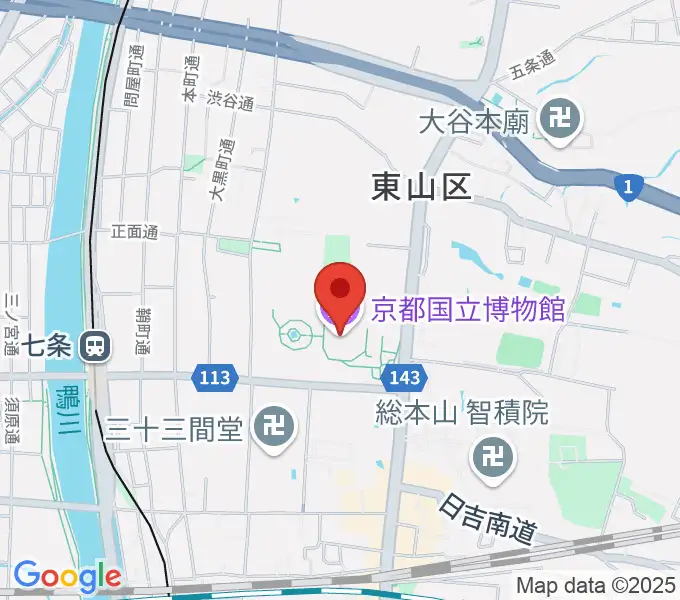 京都国立博物館の地図