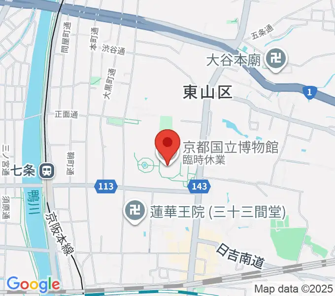 京都国立博物館の地図