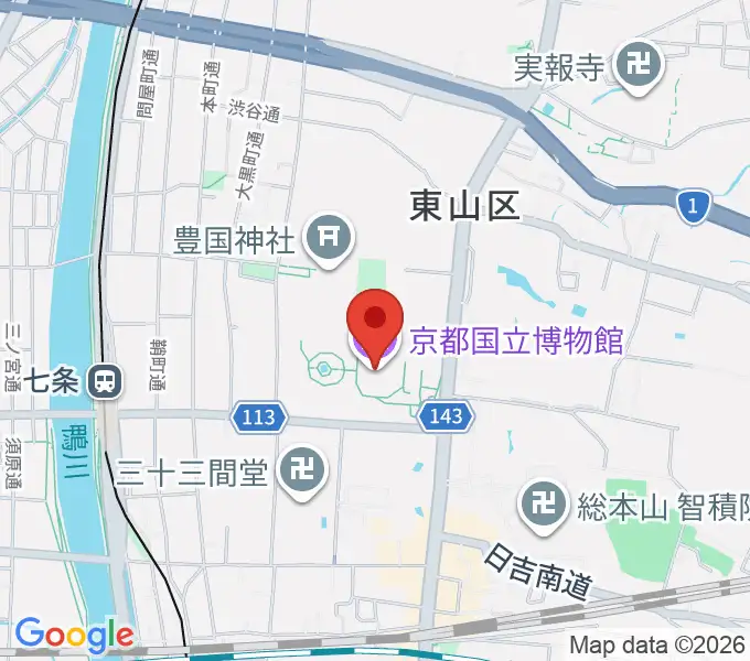 京都国立博物館の地図