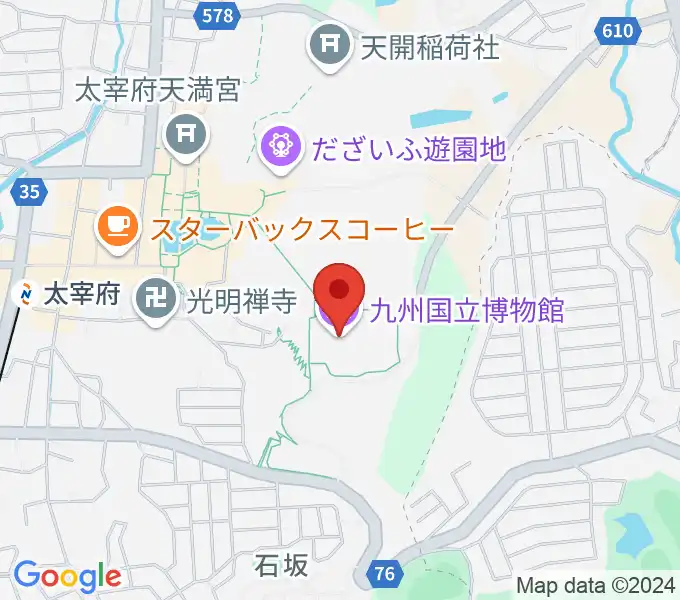 九州国立博物館の地図