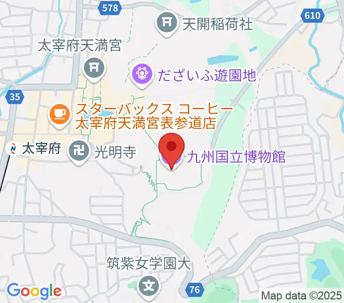 九州国立博物館の地図