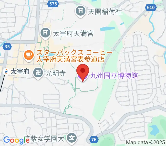 九州国立博物館の地図