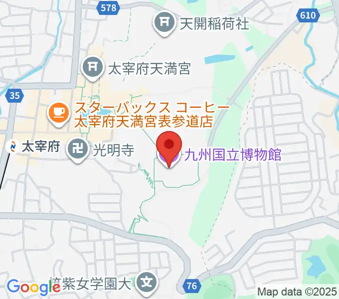 九州国立博物館の地図
