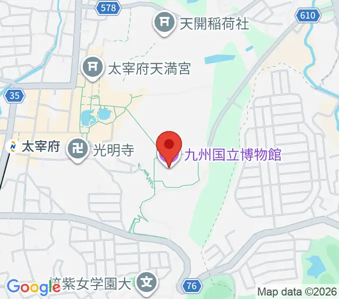 九州国立博物館の地図