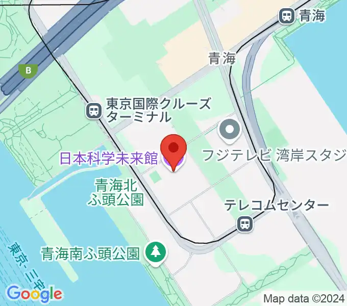 日本科学未来館の地図