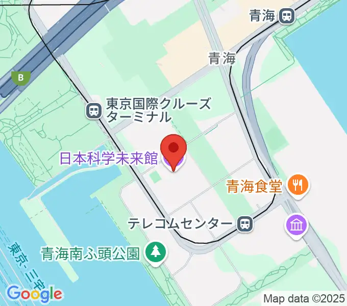 日本科学未来館の地図