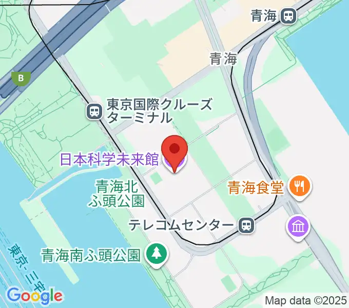 日本科学未来館の地図