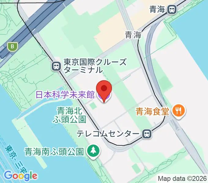 日本科学未来館の地図