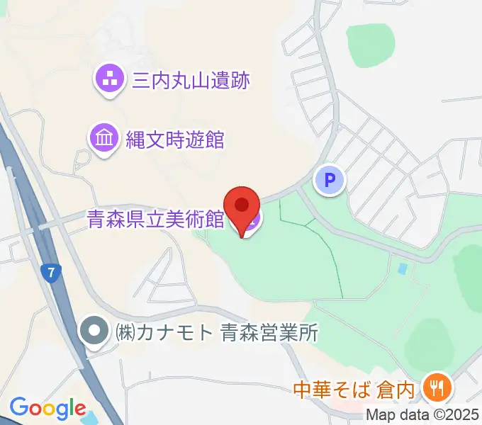 青森県立美術館の地図
