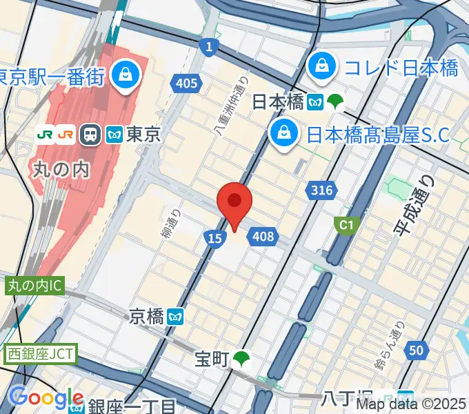 アーティゾン美術館の地図