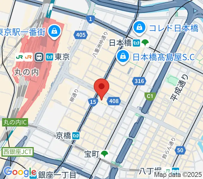 アーティゾン美術館の地図