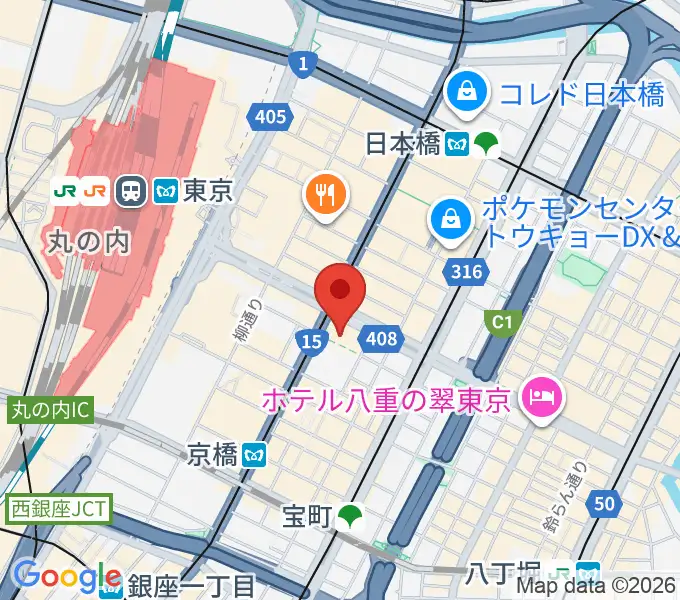 アーティゾン美術館の地図