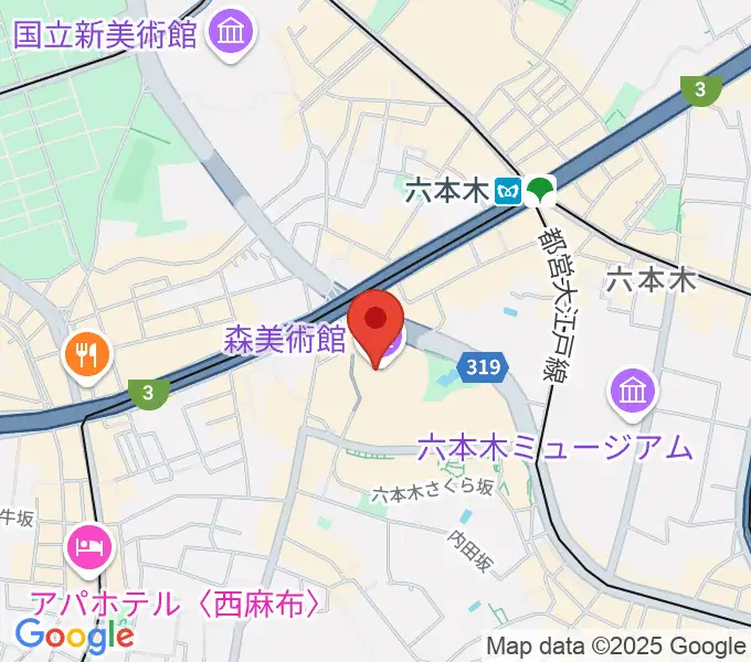 森美術館の地図